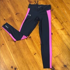 Under Armour Navy and Pink Compression Leggings